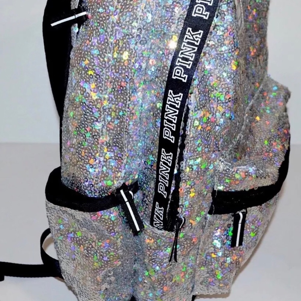 BN VICTORIA'S SECRET PINK SEQUINS BLING BACKPACK